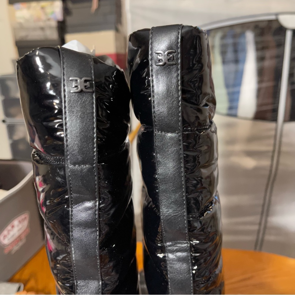 SOLD Sam Edelman Black Camora Puffer Knee High Waterproof Winter Boots/Booties - Picture 11 of 15
